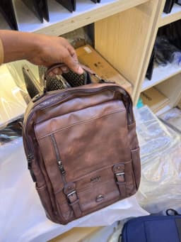 JEEP JEEP Leather Laptop Backbag 15.6 inch, view 3