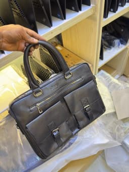 JEEP Jeep Genuine Leather Laptop Handbag, view 1